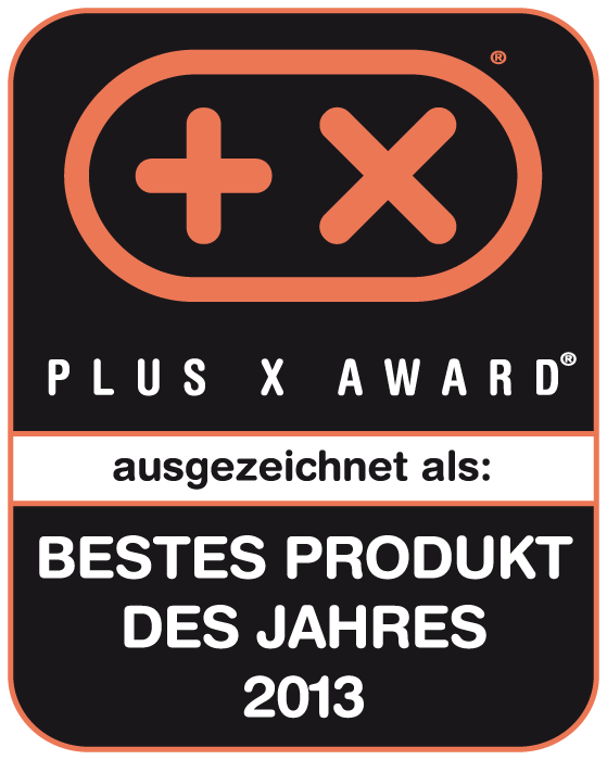 Plus X Award Bestes Produkt des Jahres 2013