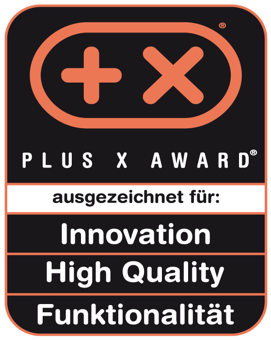 Plus X Award Innovation High Quality Funktionalität